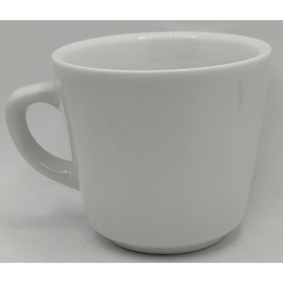 Set of 6 Porcelana Pure White Diner Coffee Tea Cups Mugs - Picture 7 of 7